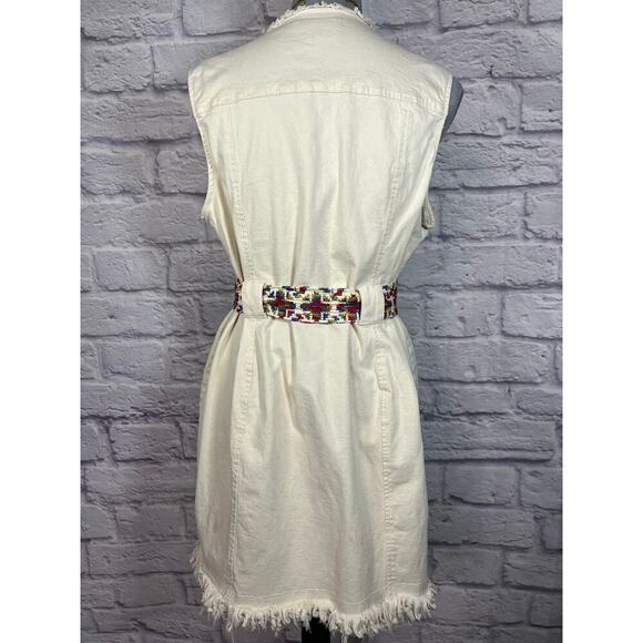 Boho Denim Mini Dress/Long Top/Vest - Picture 4 of 10